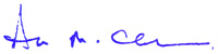 Alice M. Clark Signature