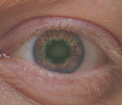 Man with circuit eye